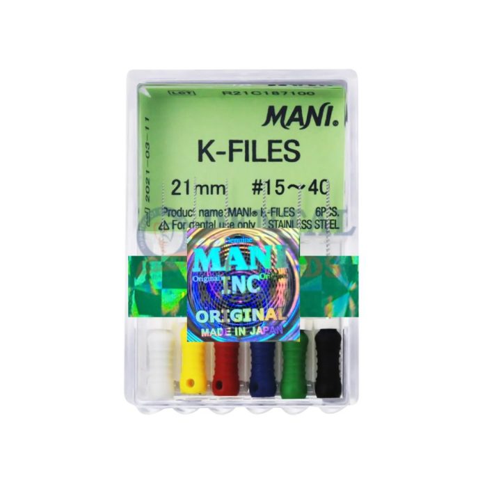 MANI K-FILES STAINLESS STEEL 21mm