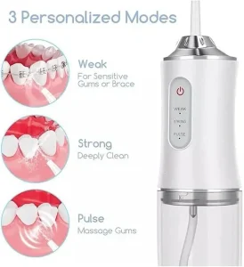 Portable Rechargeable Water Flosser Oral Irrigator (4 Nozzle) - Image 5