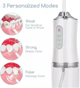 Portable Rechargeable Water Flosser Oral Irrigator (4 Nozzle) - Image 5