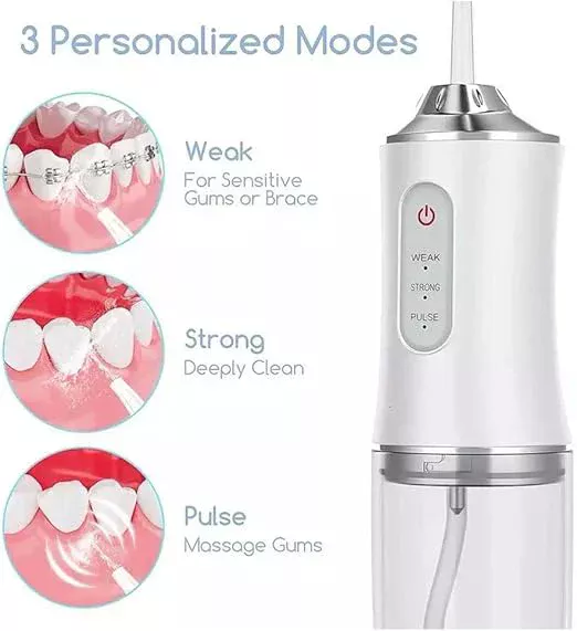 Portable Rechargeable Water Flosser Oral Irrigator (4 Nozzle) - Image 5